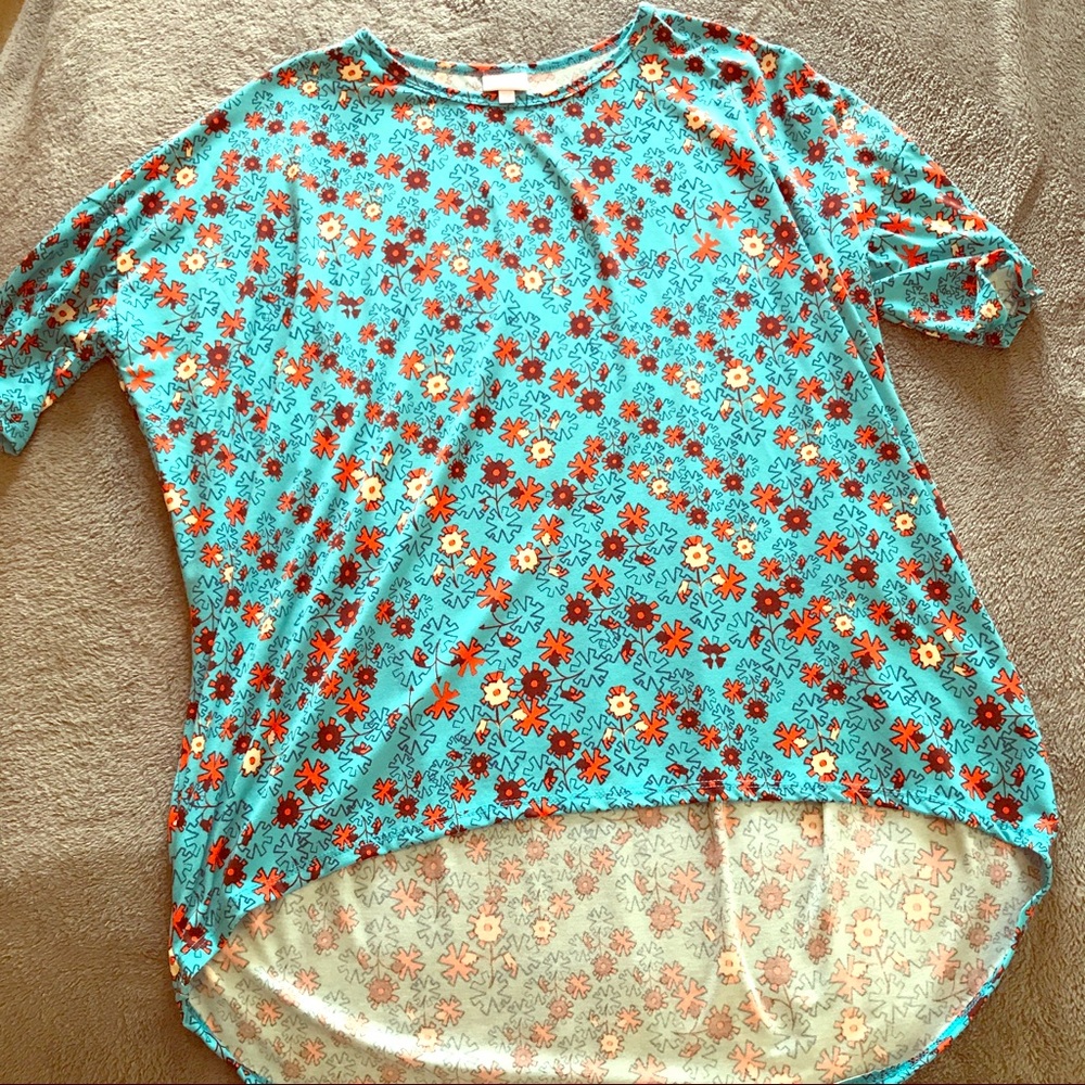 Aqua and Orange Lularoe Irma
